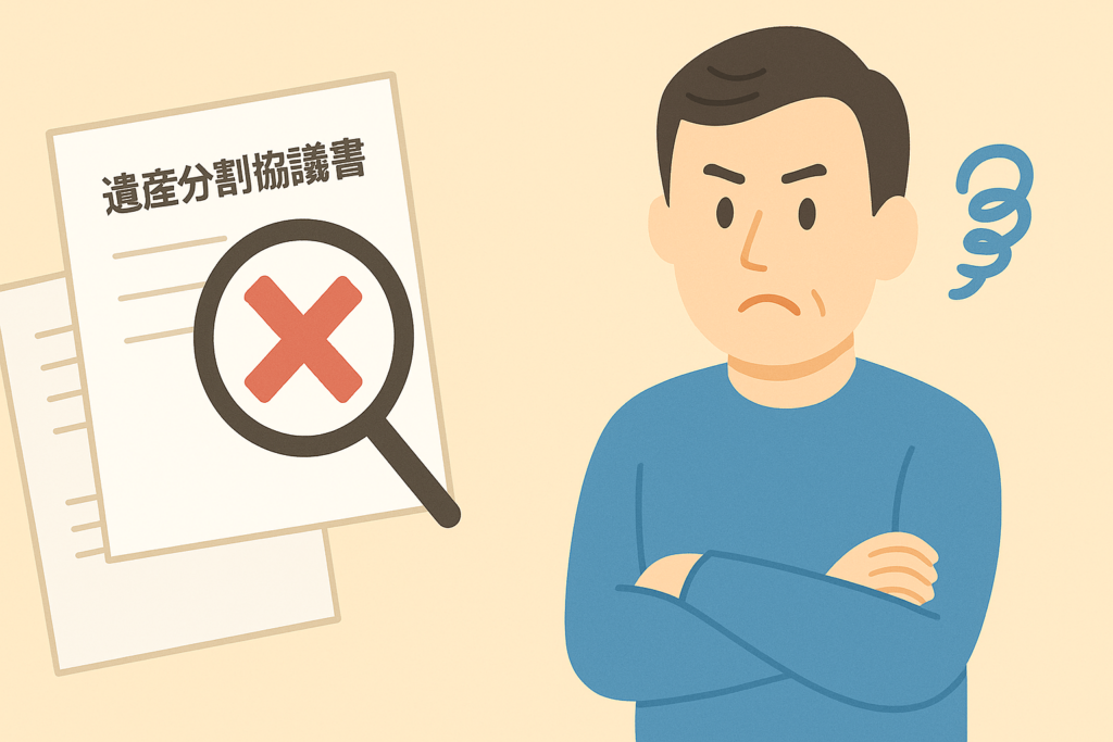 不正な遺産分割が疑われる場合の対応