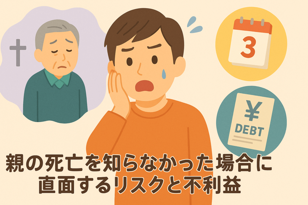 親の死亡を知らなかった場合に直面するリスクと不利益
